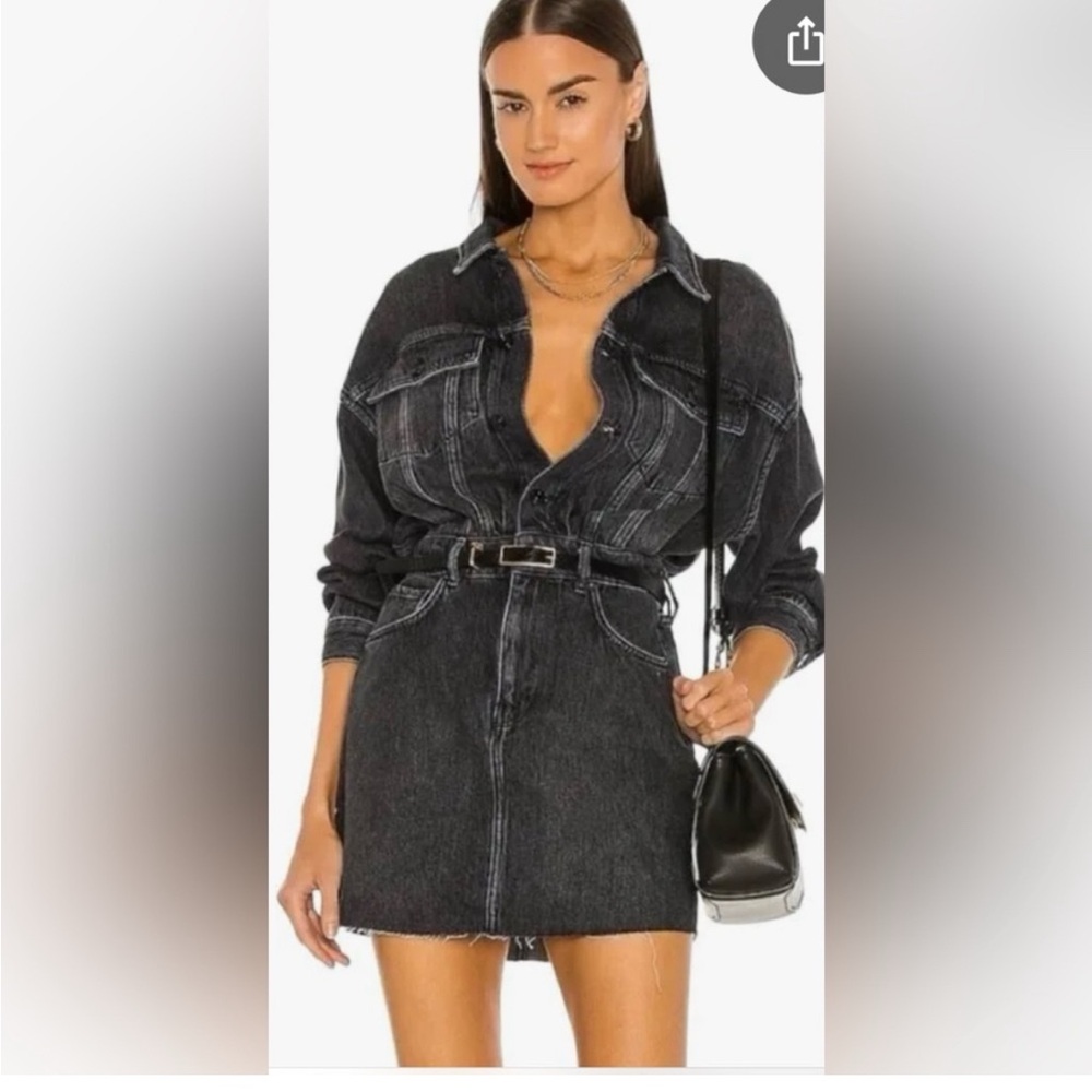 *All saints “dakota” grey jean Dress - size 6